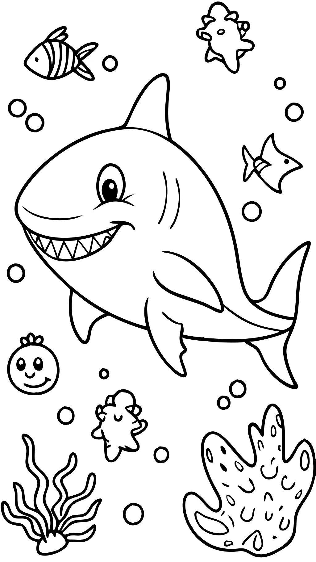 mommy shark coloring pages